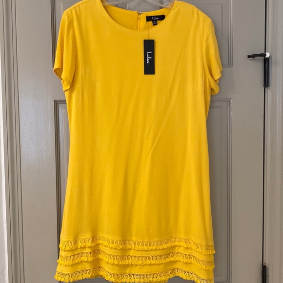 Lulus Buenos Aires Golden Yellow Shift Dress - Picture 9 of 10